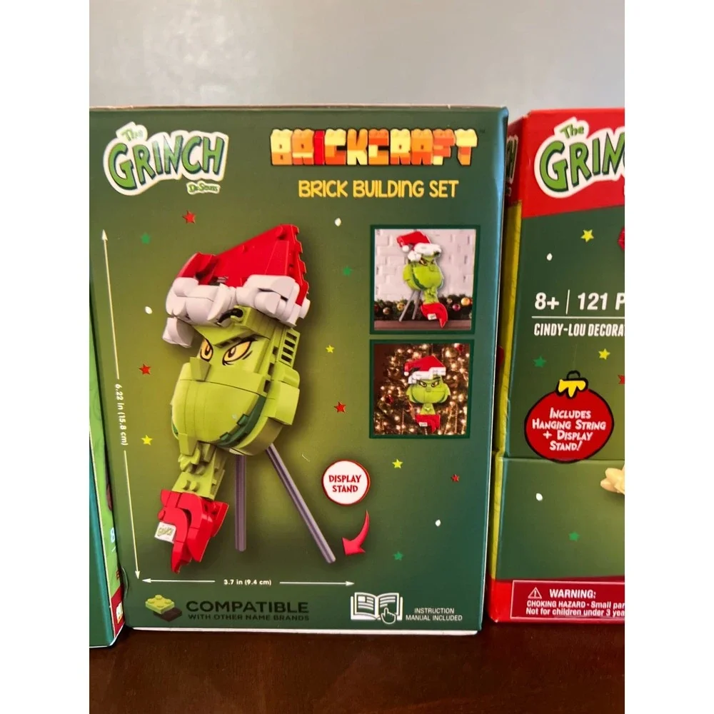 The Grinch Brickcraft Building Set 3-Pack Grinch Max & Cindy Lou lego compatible